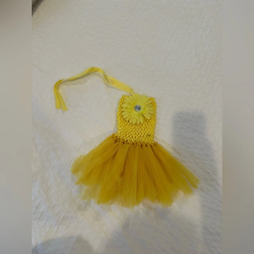 Yellow Tutu Dress size newborn